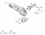 Bosch 3 601 GC9 100 Gwx 750-125 Angle Grinder 230 V / Eu Spare Parts